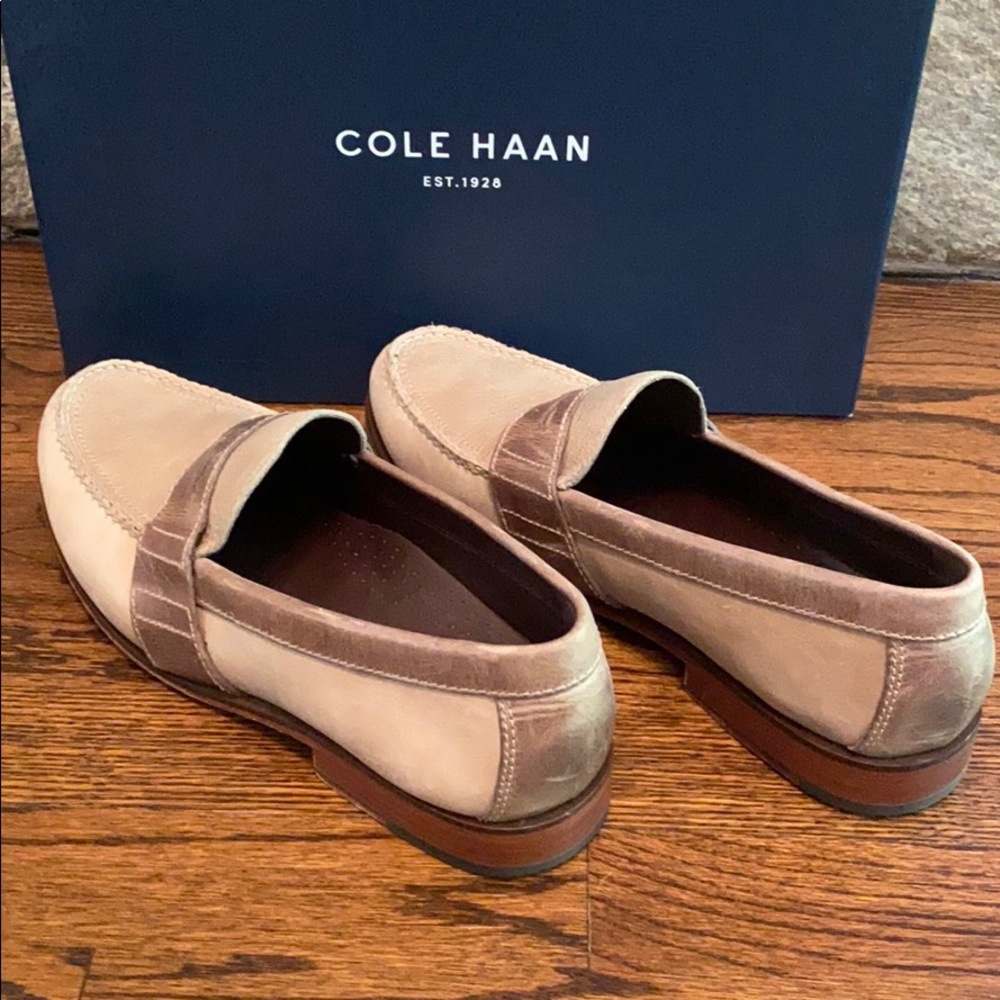 Cole haan tan loafers